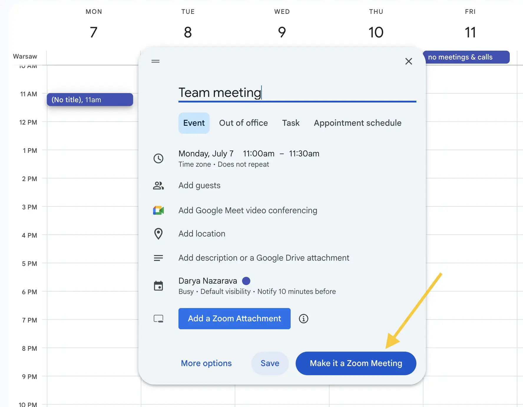 zoom chrome extension