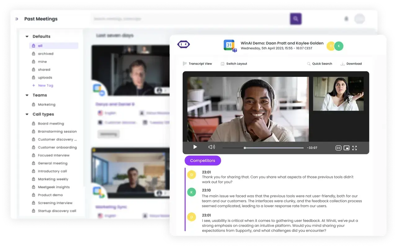 meetgeek ai meeting assistant